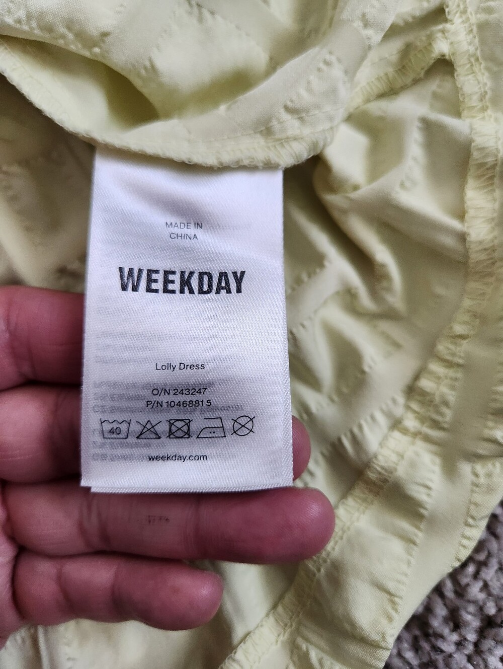 Weekday Lolly Dress Size Medium - Picture 6 of 10